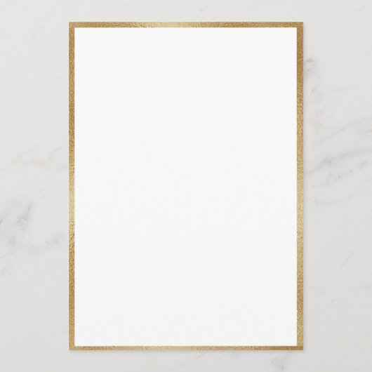 Elegant Gold Foilage Waterverf Script Kaart (Achterkant)