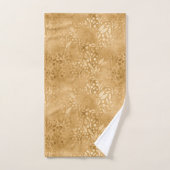 Elegant Gold Foliage Pattern-ontwerp Bad Handdoek (Handdoek)