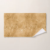 Elegant Gold Foliage Pattern-ontwerp Bad Handdoek (Handdoek)