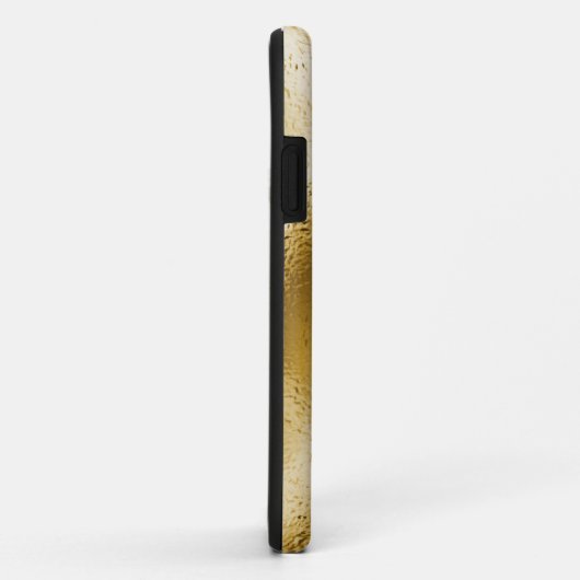 Elegant Gold Folie Monogram Aangepaste Naam Case-Mate iPhone Case (Achterkant/rechts)