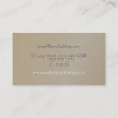 Elegant Gold Folie Professional Visitekaartje (Achterkant)