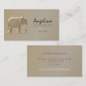 Elegant Gold Folie Professional Visitekaartje (Voorkant / Achterkant)