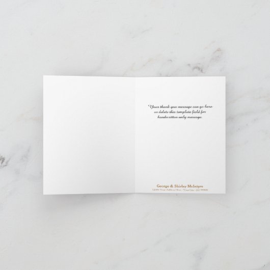 Elegant Gold Formal Calligraphy Script Hartelijk d (Binnen)