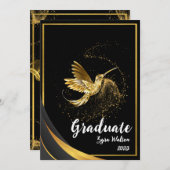 Elegant Gold Formal Gradual Party Invitation Kaart (Voorkant / Achterkant)