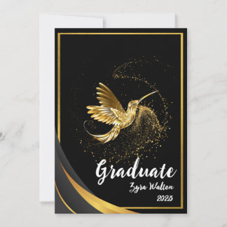 Elegant Gold Formal Gradual Party Invitation Kaart