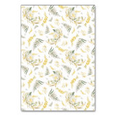 Elegant Gold Framed Wildflower Edging Wedding Kaart (Achterkant)