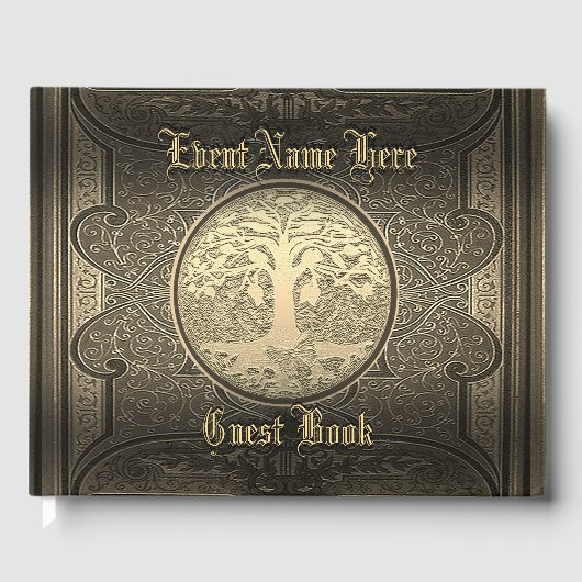 Elegant Gold  gastboek Gastenboek (Voorkant)