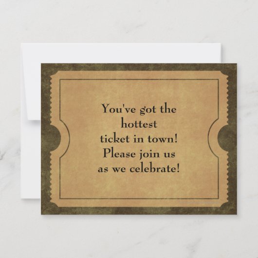 Elegant  Gold Geef een 50ste verjaardag/feest toe Kaart (Achterkant)