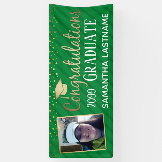 Elegant Gold Gefeliciteerd Afstuderen banner 2022 (Verticaal)