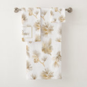 Elegant Gold gegraveerd Pine Bad Handdoek (Insitu)
