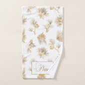Elegant Gold gegraveerd Pine Bad Handdoek (Handdoek)