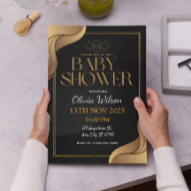 Elegant Gold Genderneutraal Baby shower