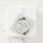 Elegant Gold Geometric Modern Boho Vrijgezellenfee Bedankjes Labels (In situ)