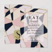 Elegant Gold Geometric Triangles Kaart (Voorkant / Achterkant)