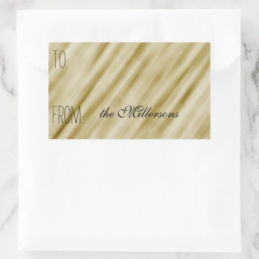 Elegant Gold Gift Label (Tas)