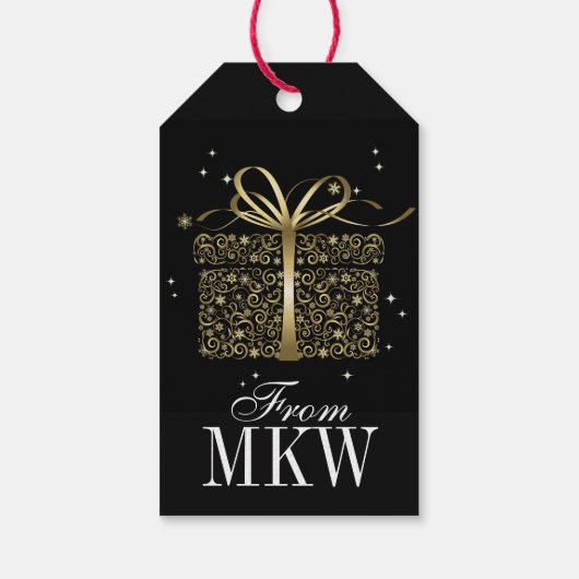 Elegant Gold Gift Label - SRF Cadeaulabel (Achterkant)