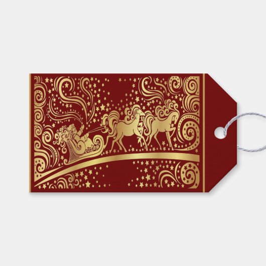 Elegant Gold Gift Label - SRF Cadeaulabel (Voorkant (Horizontaal))