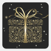 Elegant Gold Gift Sticker - SRF (Voorkant)