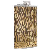 Elegant Gold Giraffe Chic  Animal Heupfles (Rechts)