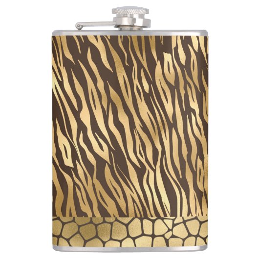 Elegant Gold Giraffe Chic  Animal Heupfles (Voorkant)