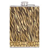 Elegant Gold Giraffe Chic  Animal Heupfles (Achterkant)