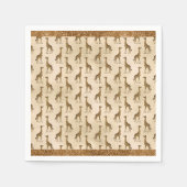 Elegant Gold Giraffe Glitter Glam Luxury Servet (Voorkant)