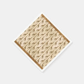 Elegant Gold Giraffe Glitter Glam Luxury Servet (Hoek)