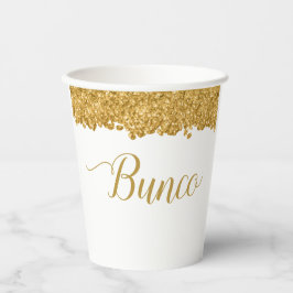 Elegant Gold Girly Bunco Papieren Bekers