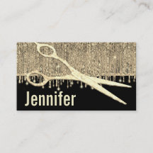 Elegant Gold Glam Haarstylist Benoeming