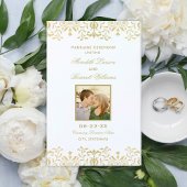 Elegant Gold  Glam Wedding Photo Programs