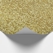 Elegant Gold Glamor Glitter Cadeaupapier (Hoek)