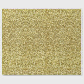 Elegant Gold Glamor Glitter Cadeaupapier (Vlak)