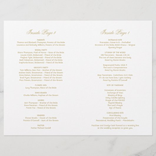Elegant Gold  Glamor Wedding (Voorkant)