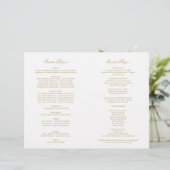 Elegant Gold  Glamor Wedding (Staand voorkant)