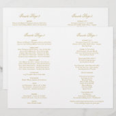 Elegant Gold  Glamor Wedding (Voorkant / Achterkant)