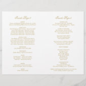 Elegant Gold  Glamor Wedding (Achterkant)