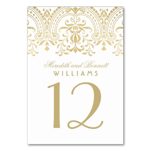 Elegant Gold Glamor Wedding Kaart (Achterkant)