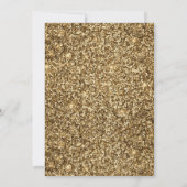 Elegant Gold Glitter 50 en Fabulous 50th Birthday Kaart (Achterkant)