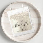 Elegant Gold Glitter 50th Birthday Party Bedankzakje<br><div class="desc">Elegante feesttassen voor uw 50ste verjaardagsfeestje met "dank u" in een stijlvol script en gouden faux glitter.</div>