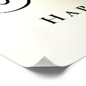 Elegant Gold Glitter 50th Birthday Party Poster (Hoek)