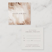 Elegant Gold Glitter Agate Marble Gift Certificate Vierkante Visitekaartje (Voorkant / Achterkant)