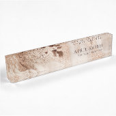 Elegant Gold Glitter Agate Marble Texture beige de Naambordje