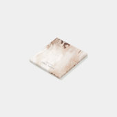 Elegant Gold Glitter Agate Marble Texture Beige Post-it® Notes (Schuin)