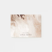 Elegant Gold Glitter Agate Marble Texture Beige Post-it® Notes (Voorkant)