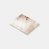 Elegant Gold Glitter Agate Marble Texture Beige Post-it® Notes (Schuin)