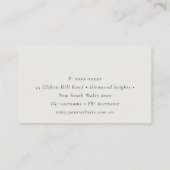 Elegant Gold Glitter Agate Marble Texture Beige Visitekaartje (Achterkant)