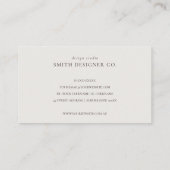 Elegant Gold Glitter Agate Marble Texture Beige Visitekaartje (Achterkant)