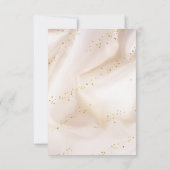 Elegant Gold Glitter Bedankkaart (Achterkant)