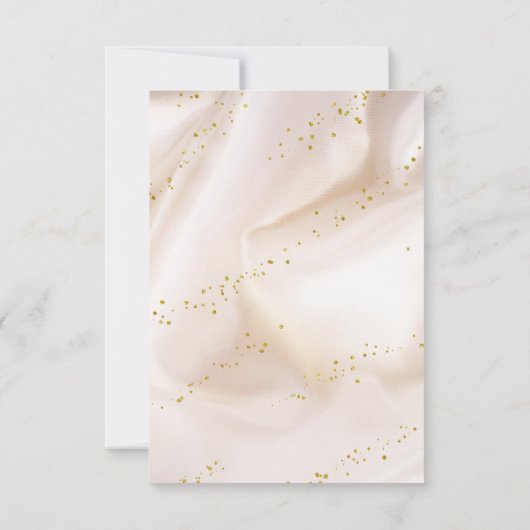Elegant Gold Glitter Bedankkaart (Achterkant)