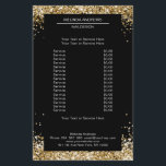 Elegant Gold Glitter, beide zijden brochure<br><div class="desc">Een elegant en geraffineerd ontwerp met een digitaal afbeelding van zilver-lila glas. Nota: Het productieproces gebruikt geen echte film, slechts wordt de kleur grondig gedrukt. Voeg uw gegevens, logo, bedrijfsdetails en afbeeldingen in minuten toe.</div>